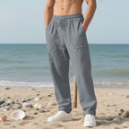 Herren lässige Cargo-Hose mit seitlichen Taschen und verstellbarem Bund R&B