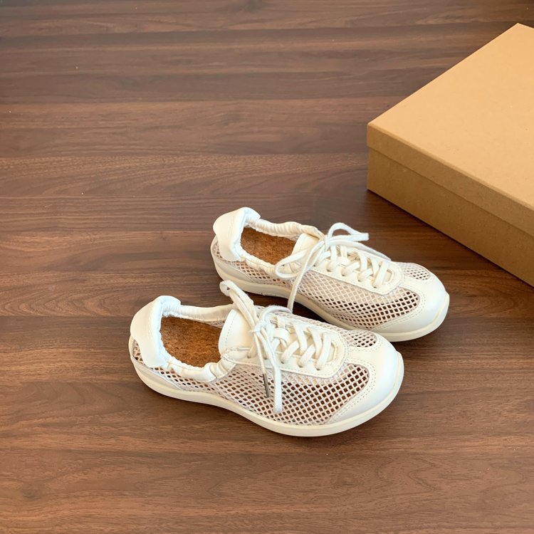 Damen atmungsaktive Mesh-Sneaker mit bequemem Korkfußbett und rutschfester Sohle R&B