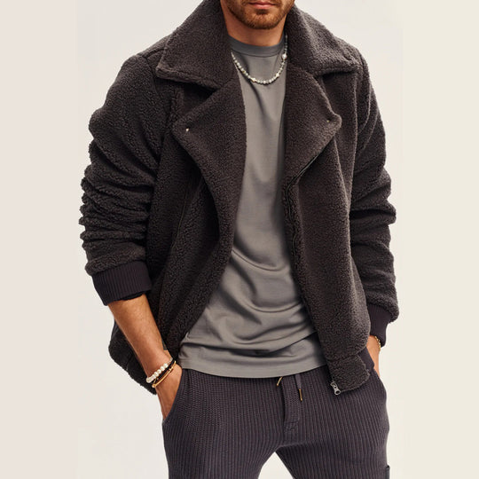 Herren weiche Teddyjacke R&B