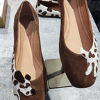 Damen Elegante und verspielte Ballerinas mit tierischen Applikationen R&B