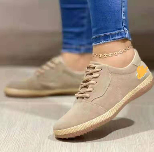 Damen Freizeit Sneakers mit hochwertiger Wildleder-Oberfläche und rutschfester Sohle R&B