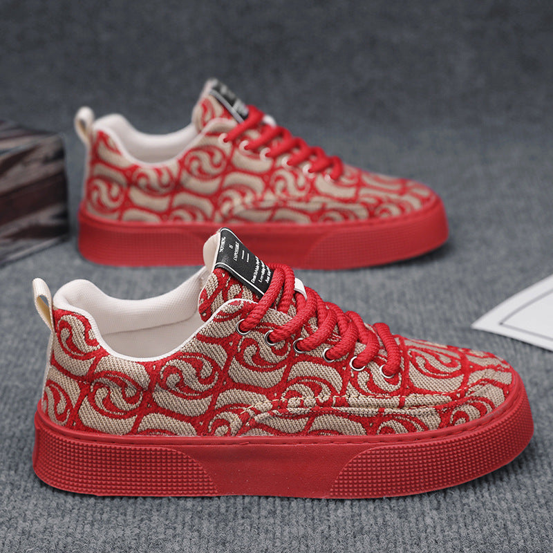Damen Modische Sneakers mit elegantem Muster und rutschfester Sohle R&B