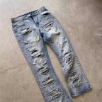 Damen lockere Destroyed Jeans