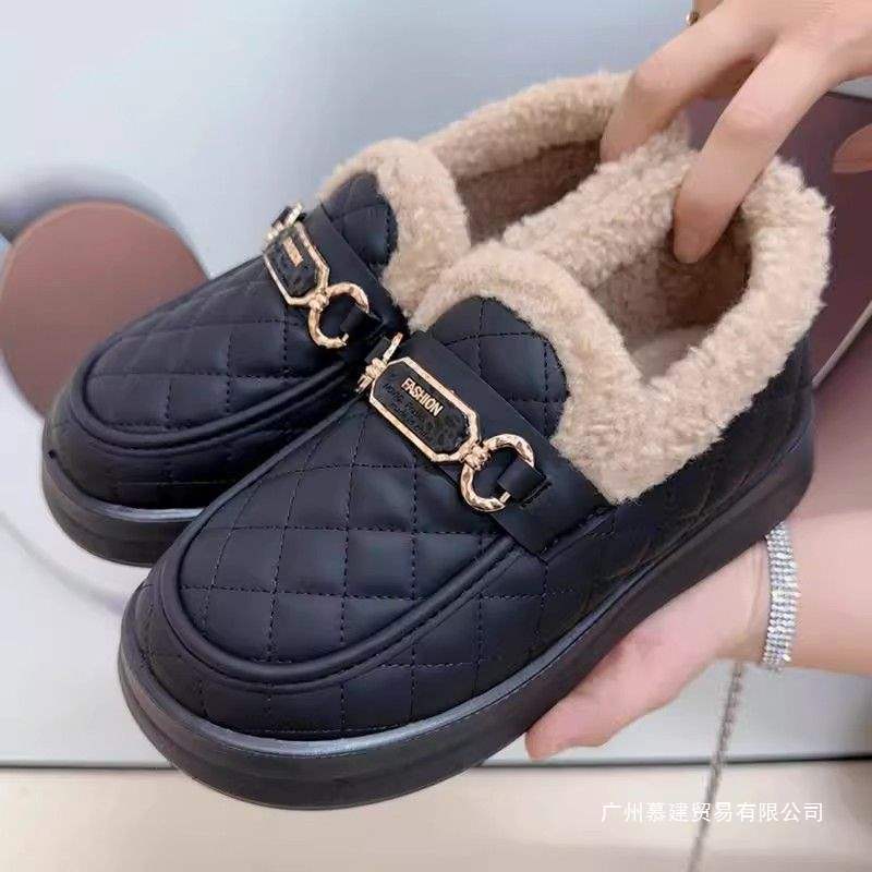 Damen Komfortable Warmfutter Slipper mit luxuriösem Design R&B