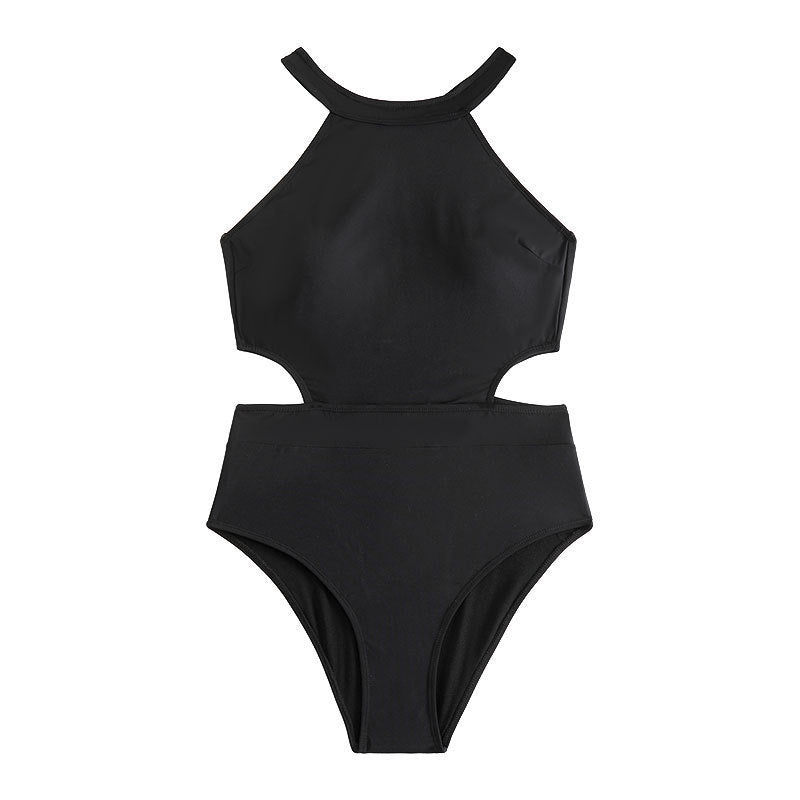 Damen Einteiler Badeanzug mit modischem Cut-Out und sportlichem Design R&B