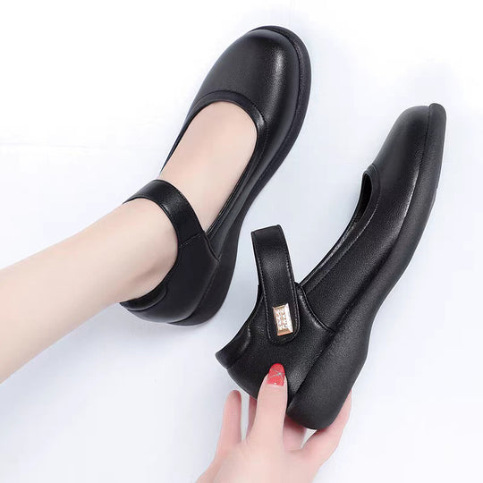 Damen Mary Jane Schuhe mit rutschfester Sohle und elegantem Riemen R&B
