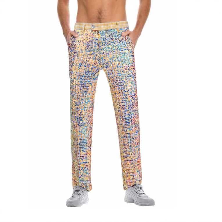 Damen Glamouröse Pailletten-Hose R&B