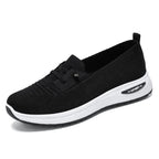 Damen Bequeme Slip-On Sportschuhe mit atmungsaktivem Strickdesign R&B