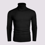 Herren Rollkragenpullover aus hochwertigen Strickmaterialien mit eleganter Rippenstruktur R&B