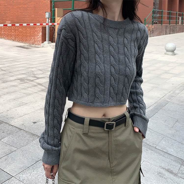 Damen Grobstrickpullover mit strukturiertem Muster und lässigem Schnitt R&B
