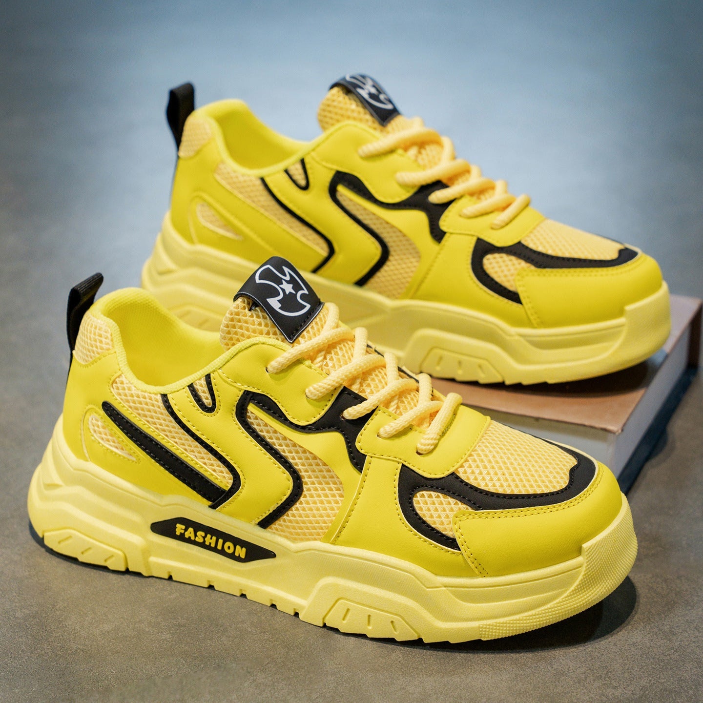 Damen Sportliche Sneakers mit atmungsaktivem Mesh-Obermaterial und rutschfester Sohle