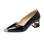 Damen Elegante Pumps mit innovativem geometrischem Absatz R&B