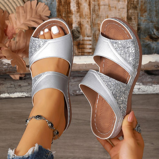 Damen Komfortable Clogs mit modischen Querriemen und ergonomischem Fußbett R&B