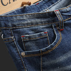 Herren Ripped Denim-Jeans mit kontrastierenden Details und schmalem Schnitt R&B