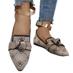 Damen Stilvolle und komfortable Ballerinas mit großem Schleifendetail R&B