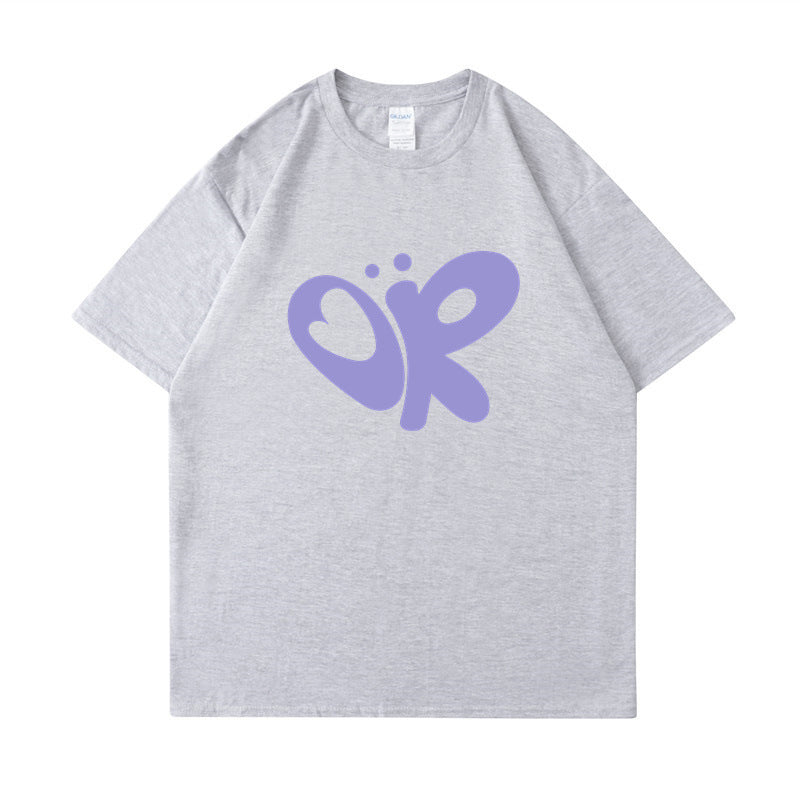 Damen lässiges T-Shirt mit einzigartigem Grafikdruck