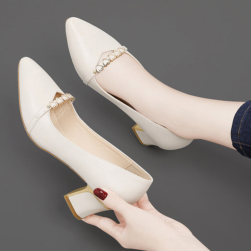 Damen Elegante Pumps mit trendy Absatz und modischem Schmuckdetail R&B
