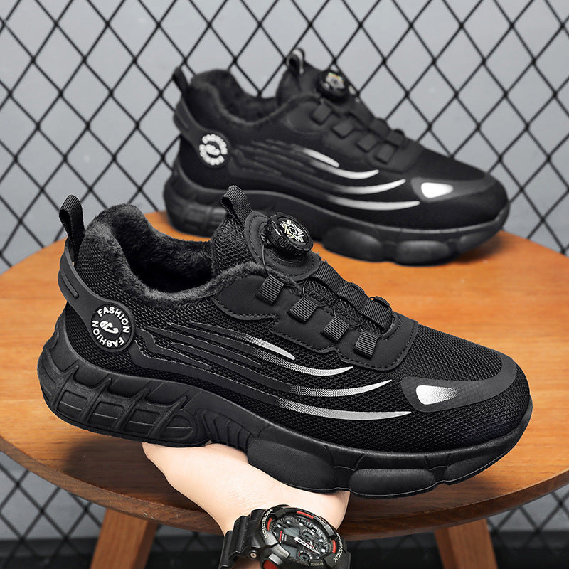 Herren Sportliche Sneakers mit innovativem Schnürsystem und isolierter Innensohle