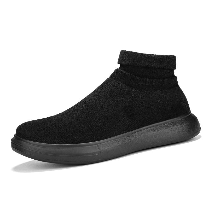 Damen High-Top Stricksneaker mit elastischem Schaft R&B