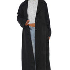 Damen Langer Blazer mit Streifenmuster und lässigem Schnitt R&B