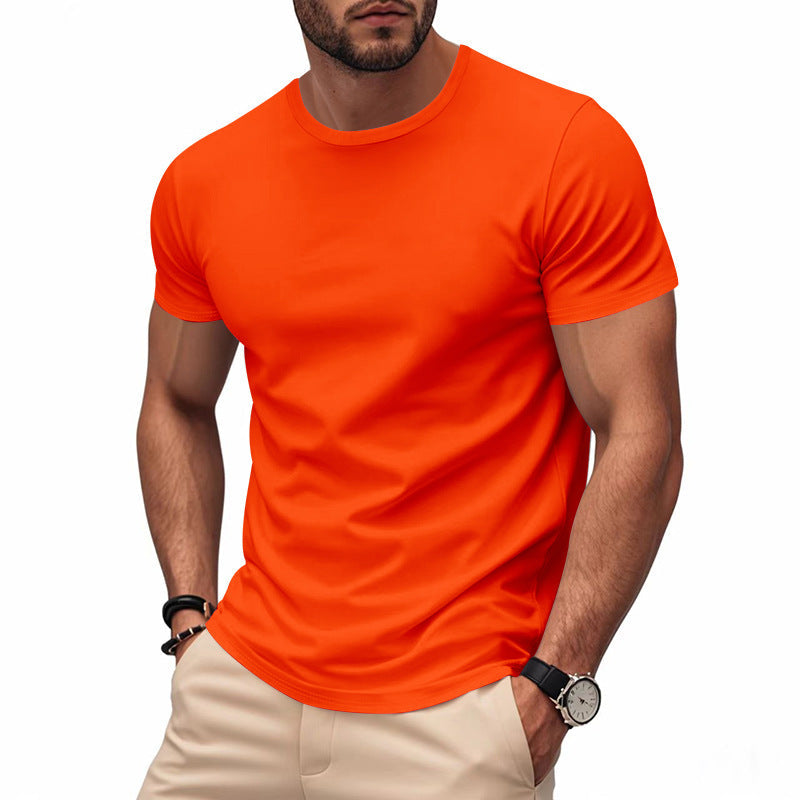 Herren nan leichtes Kurzarm-Funktionsshirt mit Rundhalsausschnitt schnelltrocknendem StretchgewR&Be und flachen Nähten R&B