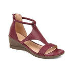 Damen Keil-Sandalen mit komfortablem Fußbett und verstellbaren Riemen R&B