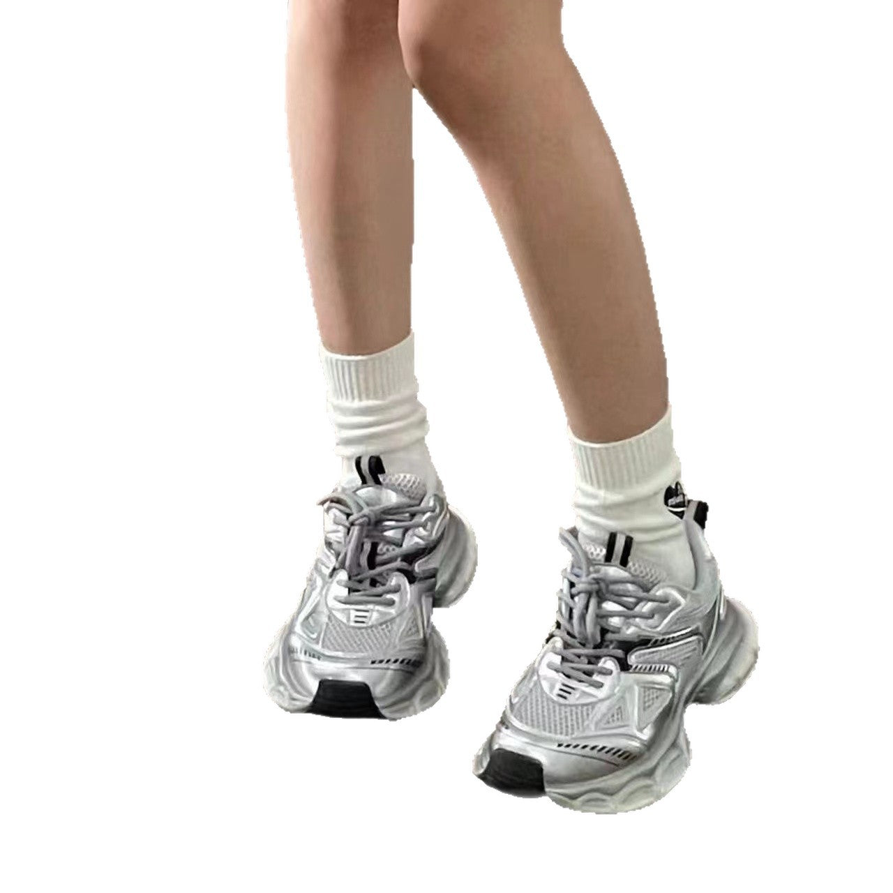Damen Sportliche Laufschuhe mit atmungsaktiver Mesh-Oberfläche und dämpfender Sohlenkonstruktion R&B