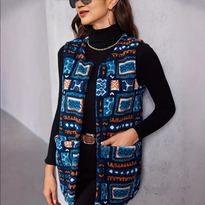 Damen Statement-Weste im Ethno-Design R&B