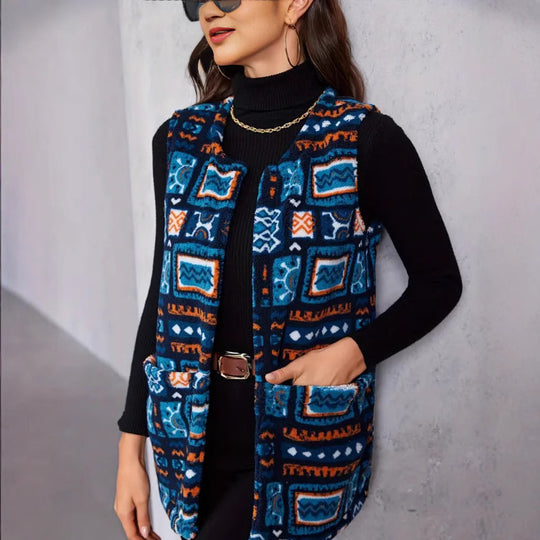 Damen Statement-Weste im Ethno-Design R&B