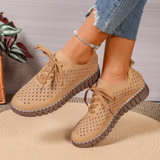 Damen Atmungsaktive Sneaker mit perforiertem Obermaterial und rutschfester Sohle R&B