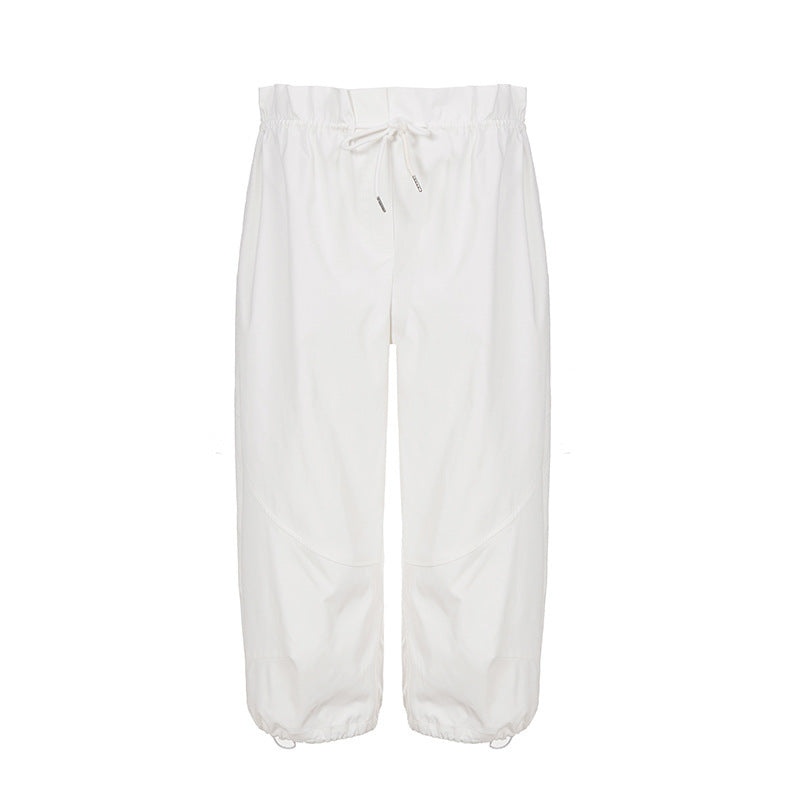 Damen Sportliche Relaxed-Fit Jogginghose mit verstellbarem Bund R&B