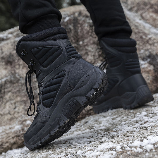 Herren robuste wasserabweisende Winterstiefel mit rutschfester Sohle R&B