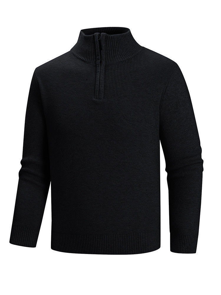 Herren Strickpullover mit hohem Kragen R&B