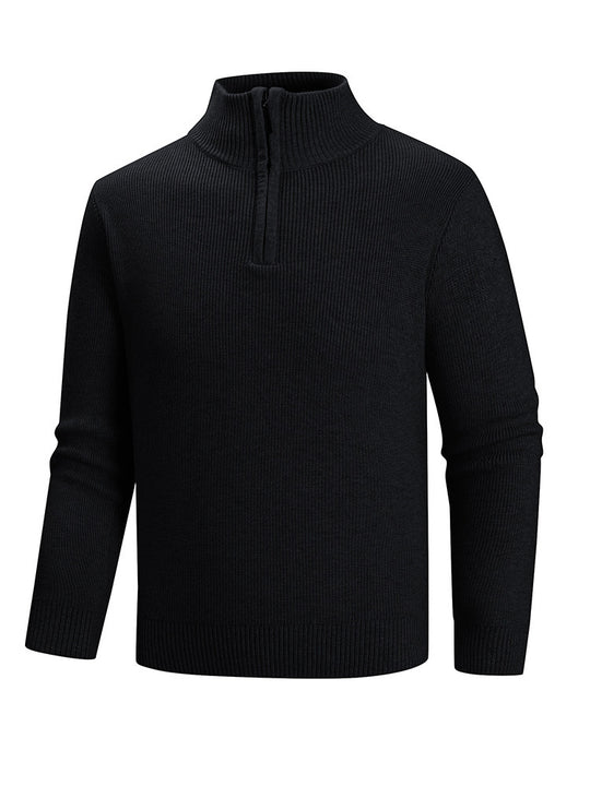Herren Strickpullover mit hohem Kragen R&B