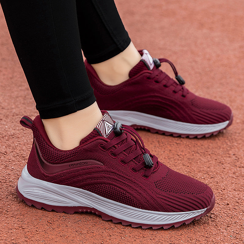 Damen Sportliche Laufschuhe mit innovativer Strickoberfläche und dämpfender Sohle R&B