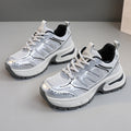 Damen sportliche Sneakers mit atmungsaktivem Obermaterial und stoßdämpfendem Design R&B