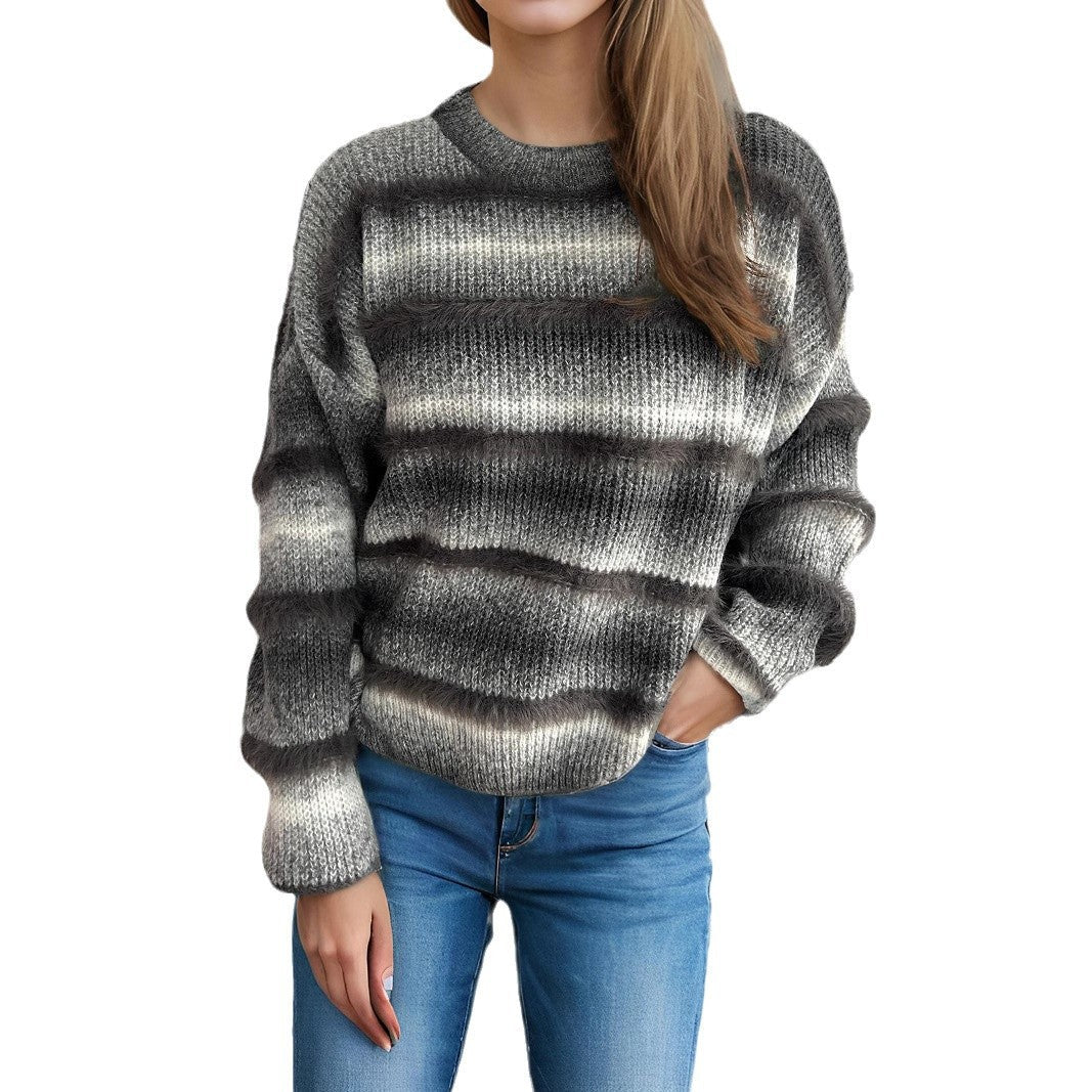 Damen kuscheliger Strickpullover mit Flair R&B