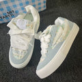Damen modische Sneakers mit einzigartiger Textur und komfortabler Sohle