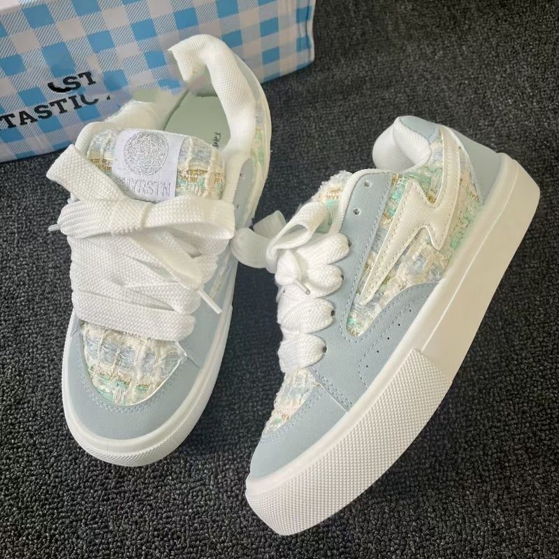 Damen modische Sneakers mit einzigartiger Textur und komfortabler Sohle