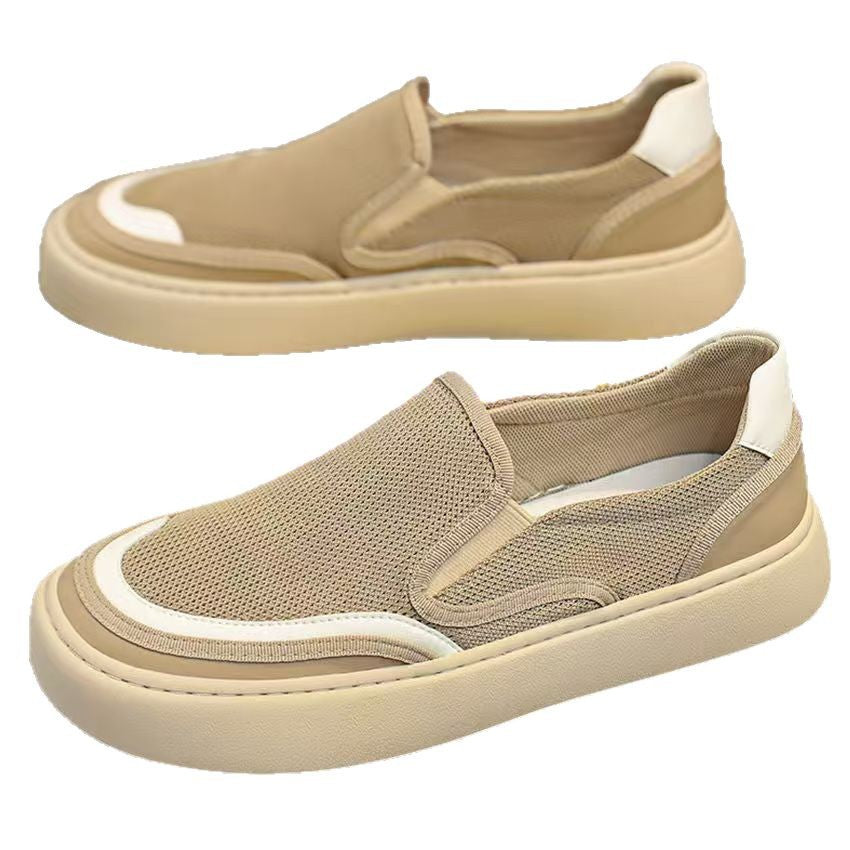 Damen Leichte Slip-On Sneakers mit atmungsaktiver Mesh-Oberfläche und rutschfester Sohle R&B
