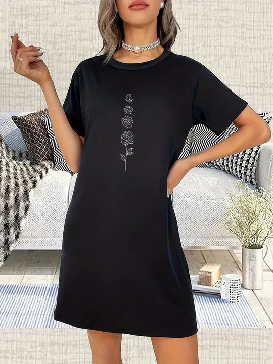 Damen Oversized T-Shirt mit inspirierendem Schriftzug und auffälligem Grafikdesign R&B