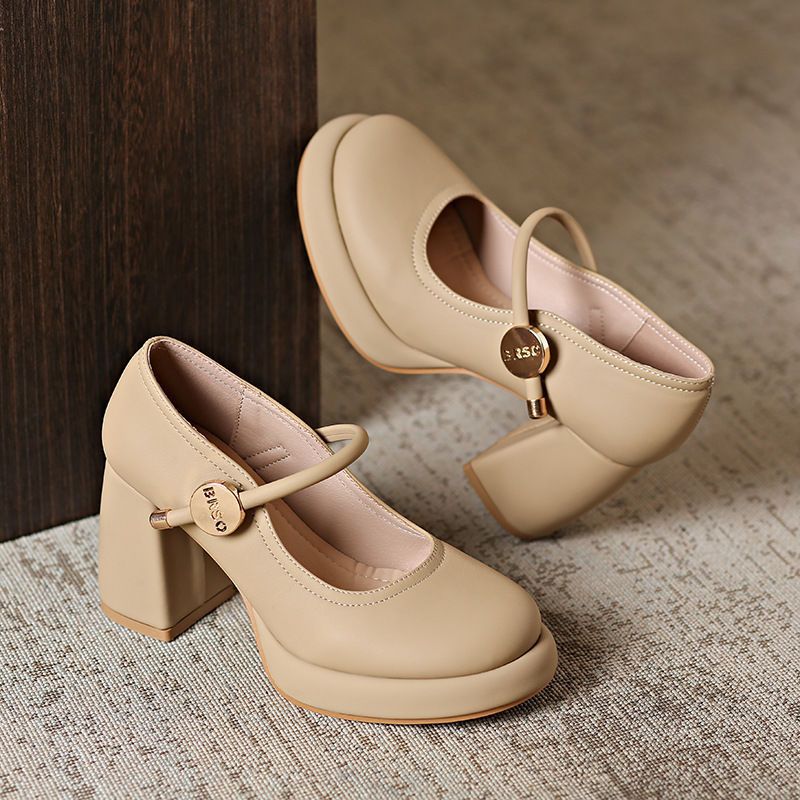 Damen Mary Jane Schuhe mit komfortablem Blockabsatz R&B