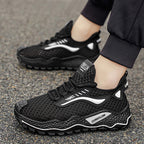 Damen Sportliche Schnürschuhe mit atmungsaktiver Netzstruktur R&B