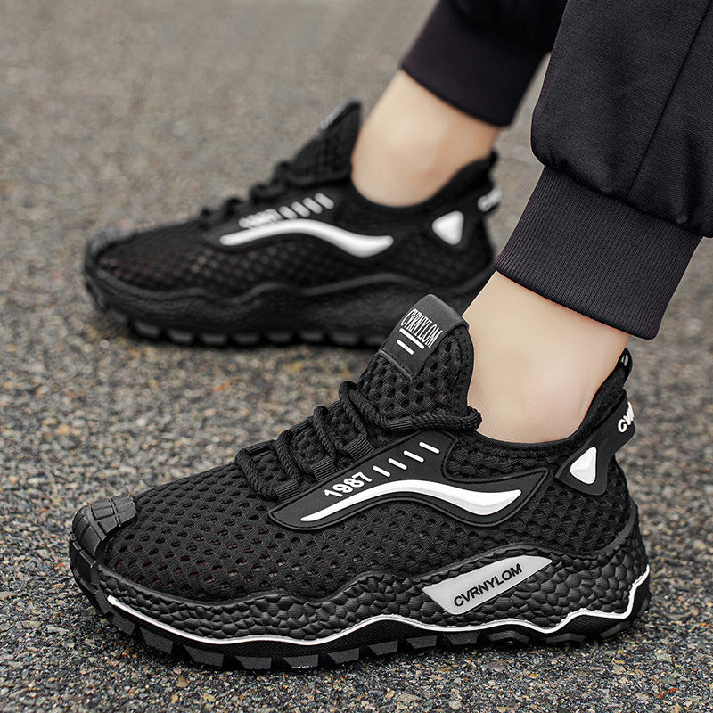 Damen Sportliche Schnürschuhe mit atmungsaktiver Netzstruktur R&B