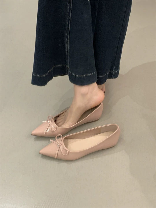 Damen Elegante Ballerinas mit zartem Schleifen-Detail und bequemer Passform R&B