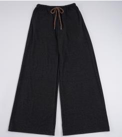 Damen lässige Palazzo-Hose mit elastischem Bund und verstellbarem Kordelzug R&B