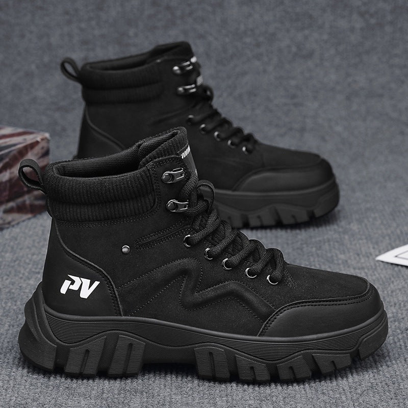 Damen Chunky High-Top Sneakers mit strapazierfähiger Sohle R&B