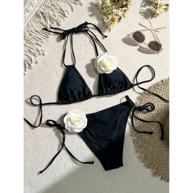 Damen Bikini-Set mit elegantem Blumenmuster R&B