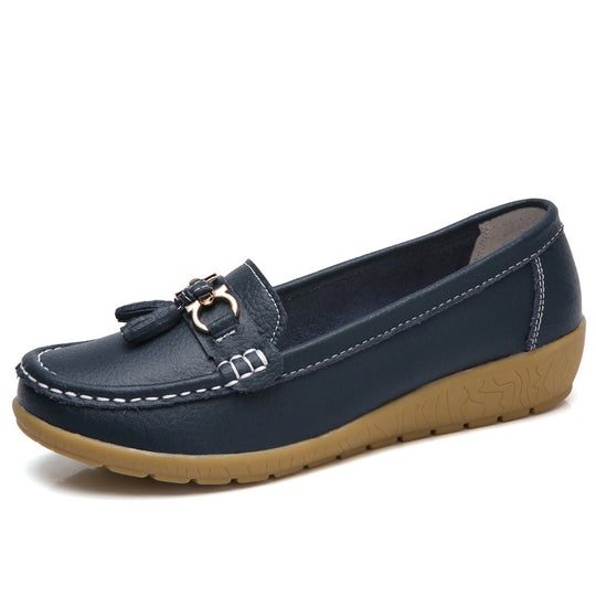 Damen Mokassins mit eleganter Quastenverzierung und rutschfester Sohle R&B