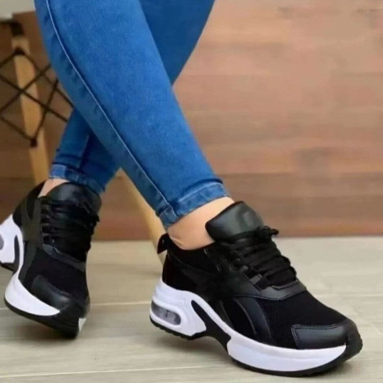 Damen Sportliche Fitness-Sneaker mit atmungsaktivem Obermaterial und stoßdämpfender Sohle R&B